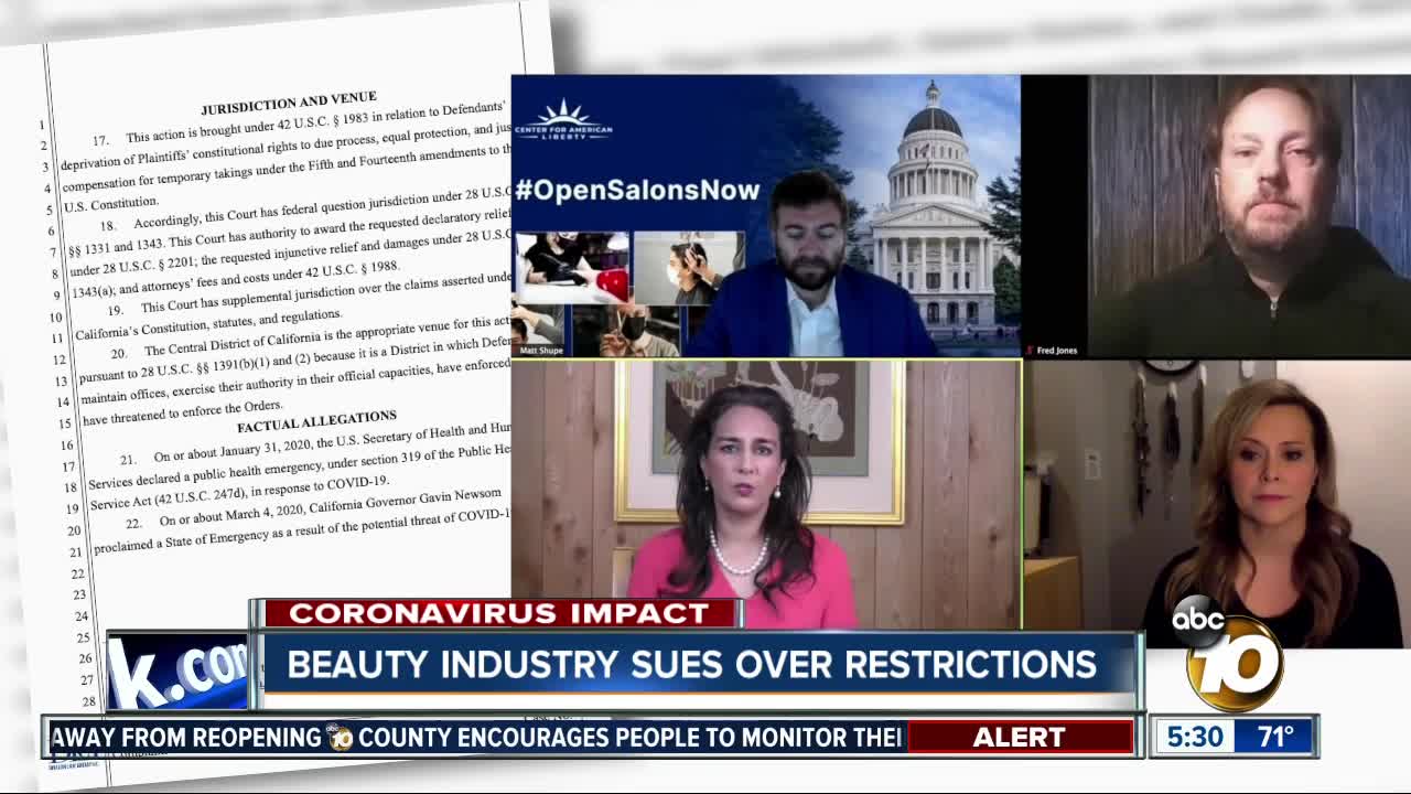 California salons file lawsuit over restrictions