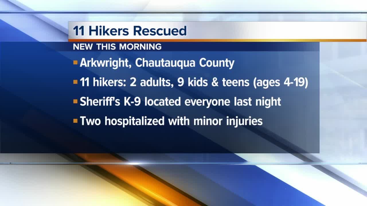 11 Missing Hikers Found in Chautauqua County