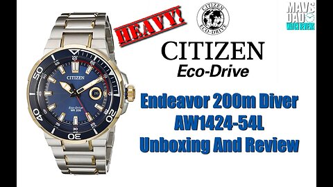 Ahoy! | Citizen Eco-Drive Endeavor 200m Diver AW1424-54L Unbox & Review