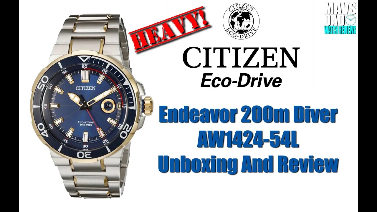 Ahoy! | Citizen Eco-Drive Endeavor 200m Diver AW1424-54L Unbox & Review