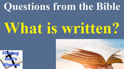 What is written?