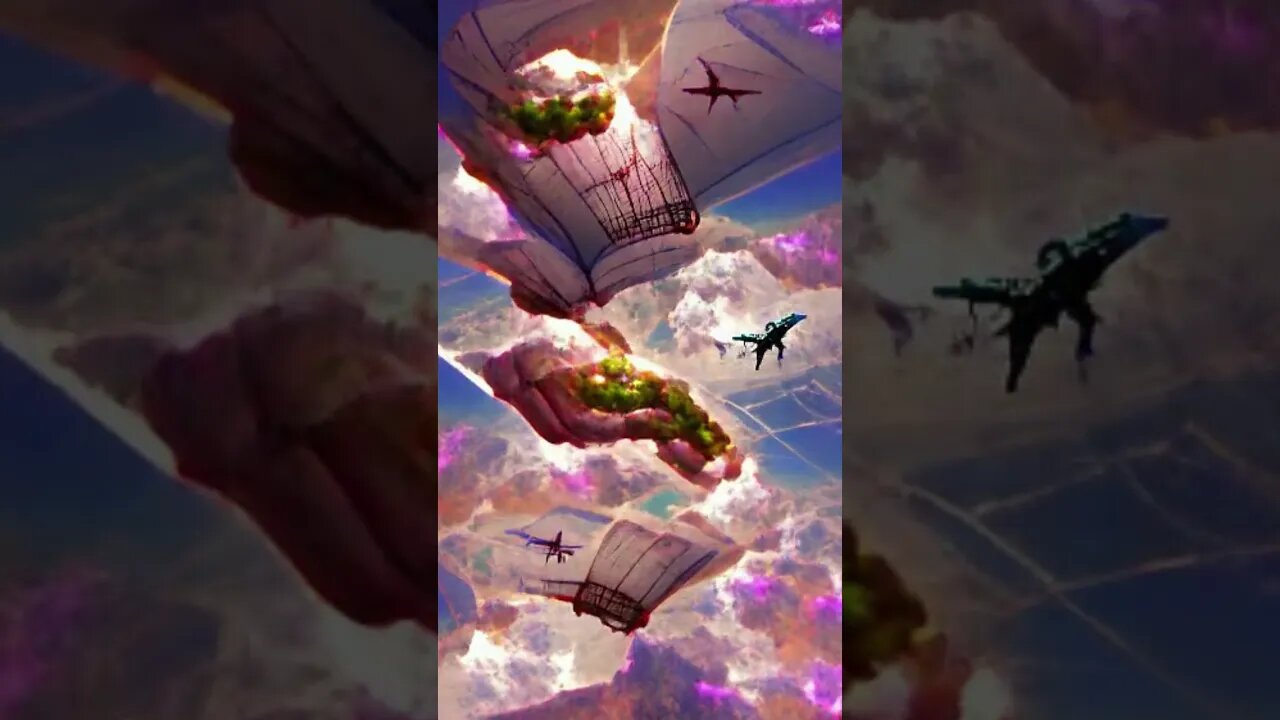 PAINTING -- up in the sky, an offer of free passage #shorts #art #painting