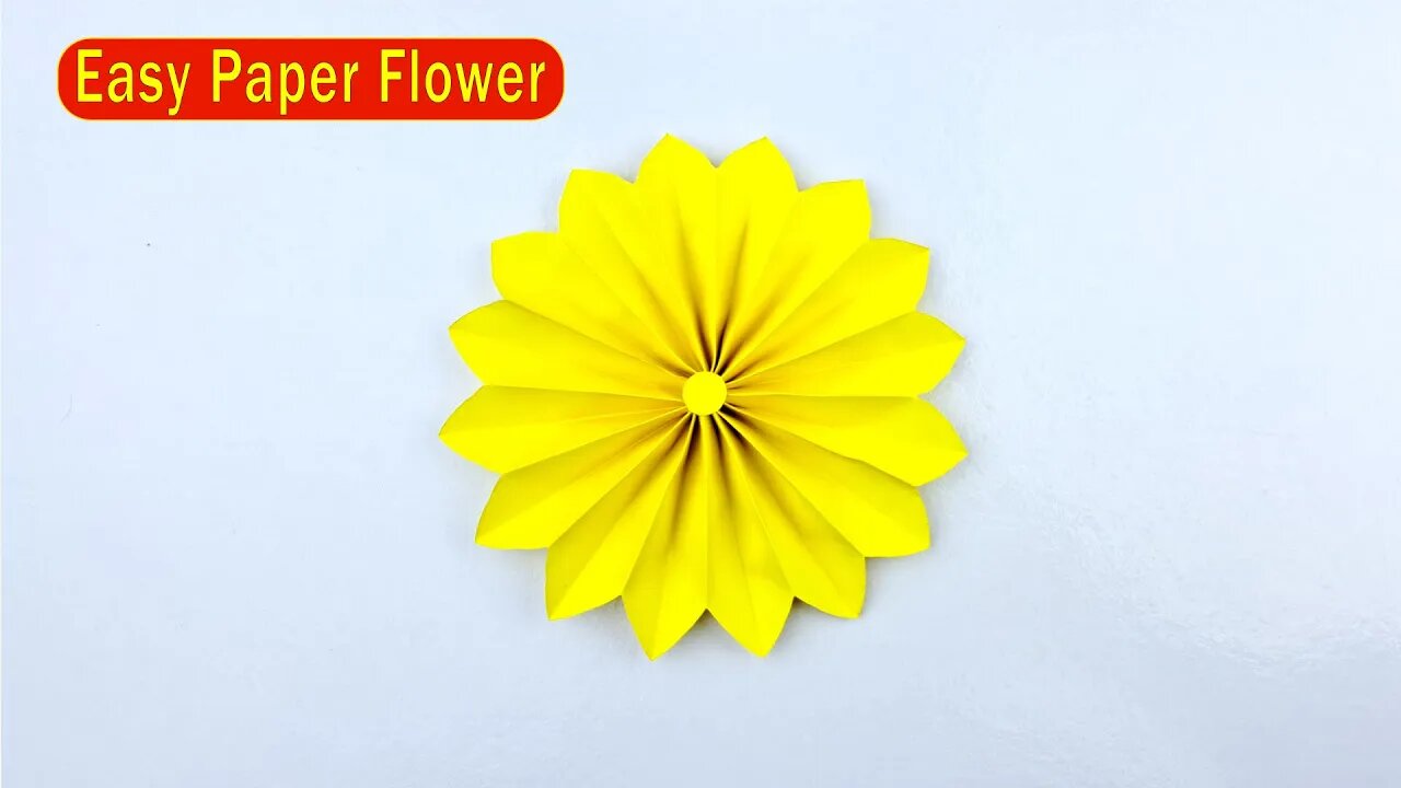 How to Make Easy Origami Paper Flower - Easy Paper Crafts