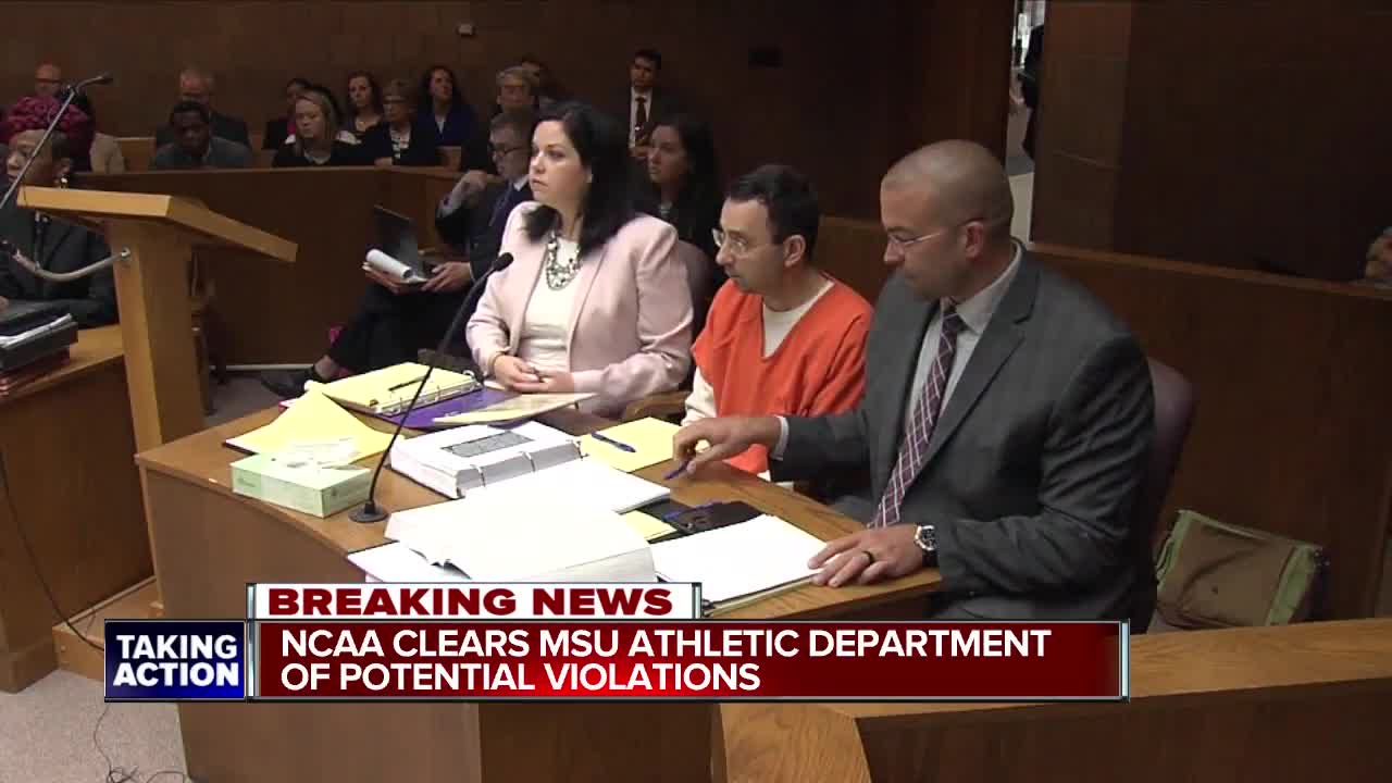 NCAA clears Michigan State athletic department in Larry Nassar scandal, ESPN report