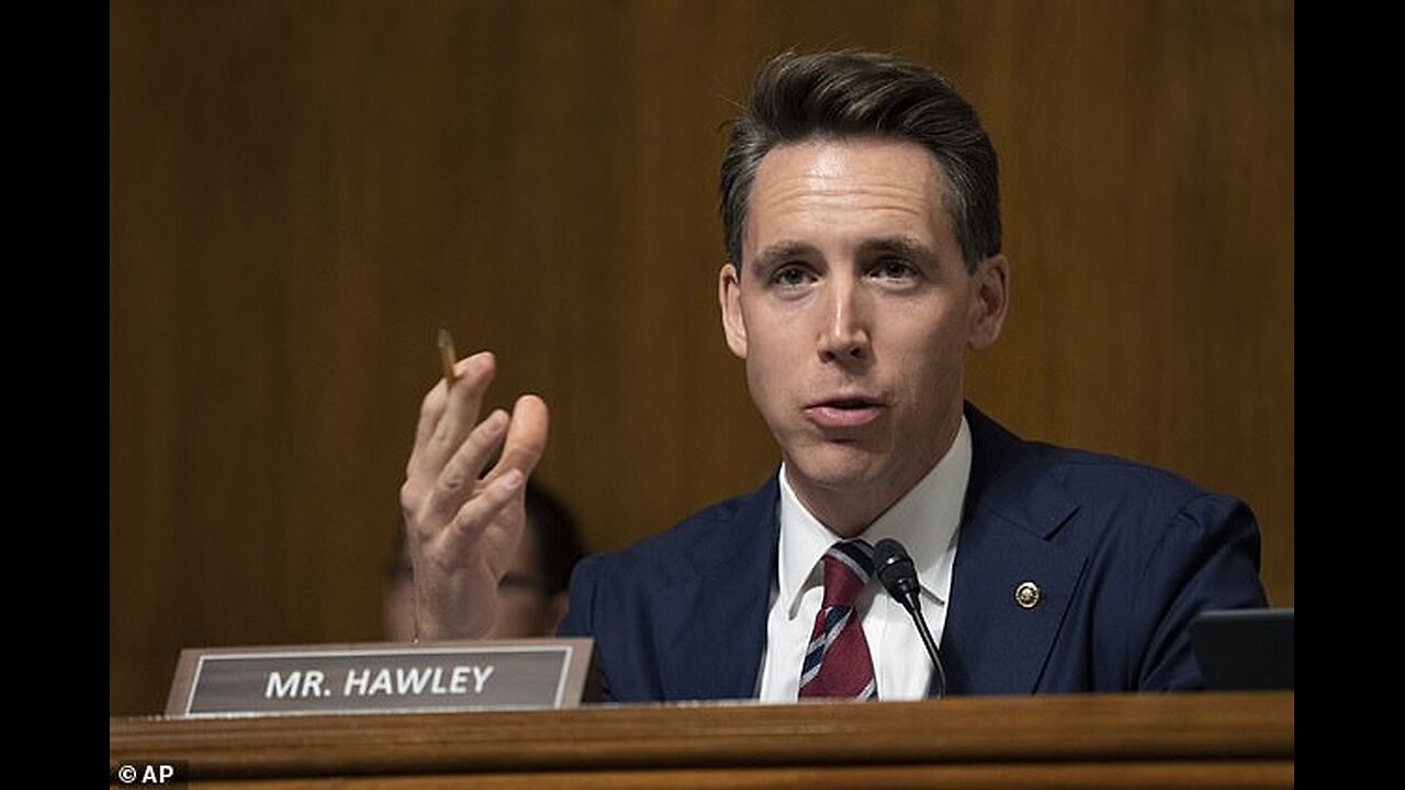 Hard TALK BY Senator Josh Hawley