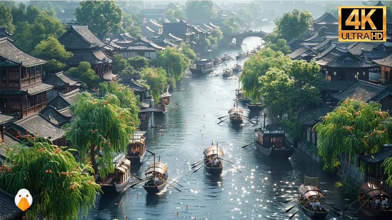 Tongli Ancient Town, Suzhou🇨🇳 Over 1000 Year Old China Water Town (4K UHD).