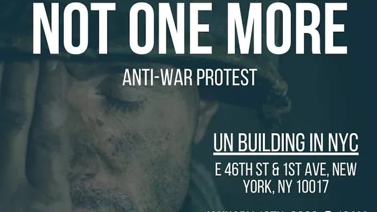 Not One More Anti War March UN 46th&1st NYC 1/13/23 Diane Sare,Larry Sharpe, Libertarian Party NY/CT