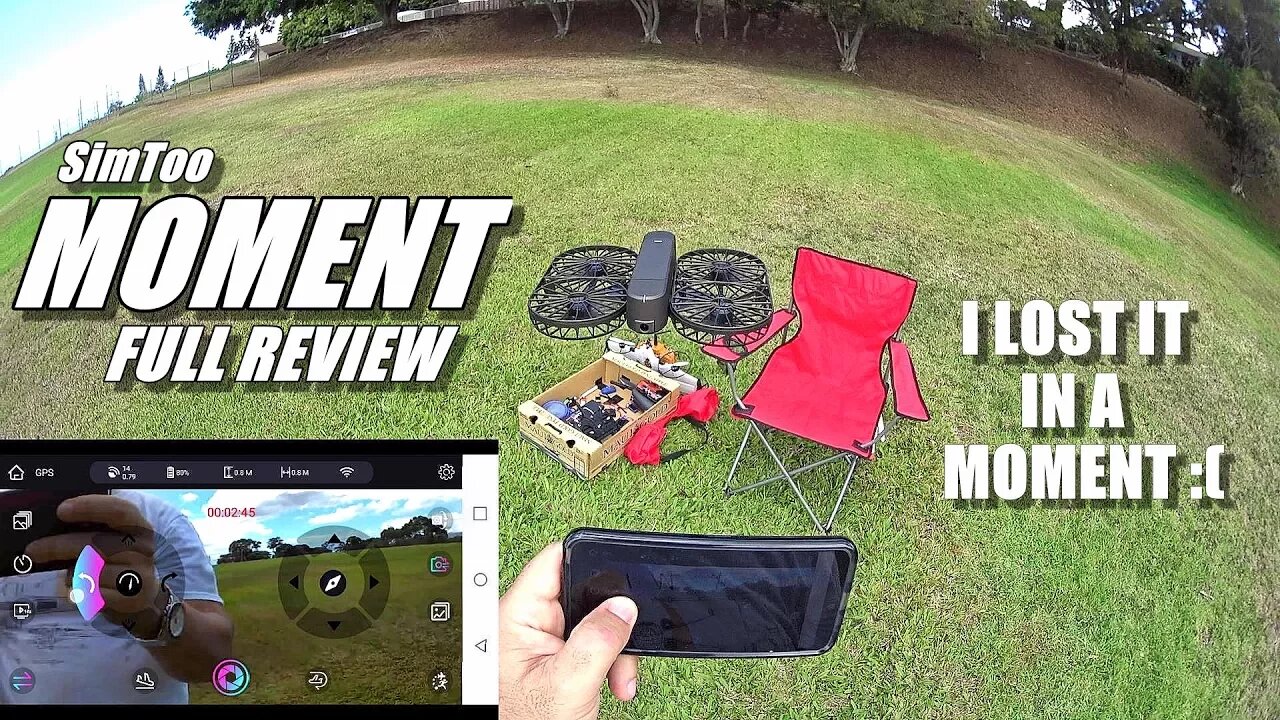 SimToo MOMENT Folding 4K GPS Selfie Drone - Full Review - Unboxing, Flight Test & FLY AWAY! 😰