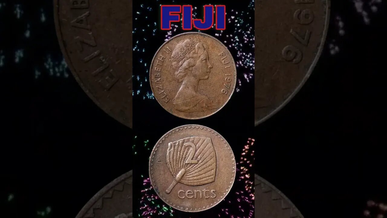 Fiji 2 cents 1976.#shorts #coinnotesz