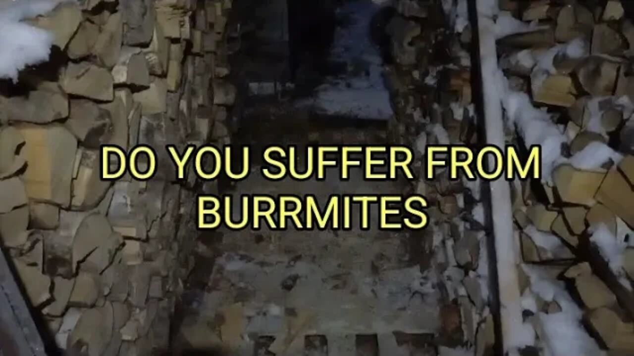 CUTTING A TRENCH IN MY FIREWOOD