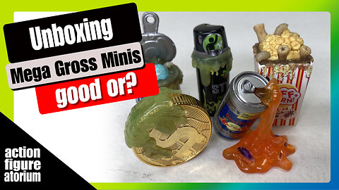 5 Surprise Mega Gross Minis | The Real Garbage: unboxing 2 packs to reveal the exact same 5 items