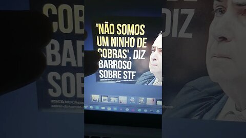 não somos um ninho de cobras diz Barroso sobre suprema corte 🤦🏼🐙 é ofensivo as cobras a comparação 🐍