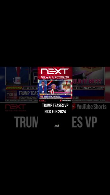 Trump Teases VP Pick For 2024 #shorts