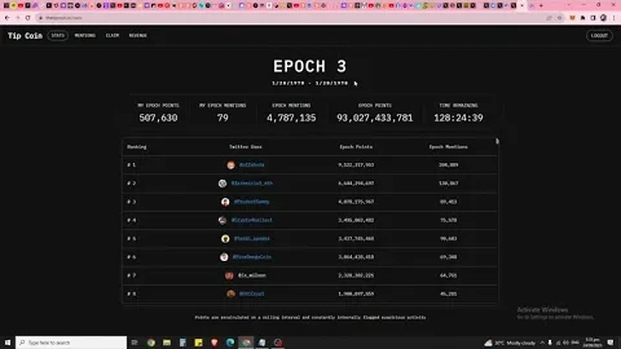 How To Find Your Missing Tipcoin $TIP Airdrop Points In Epoch 3?