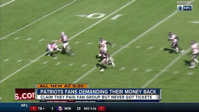 Patriots fans demanding their money back after never receiving their tickets
