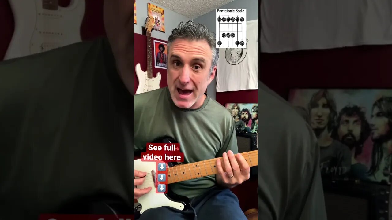 Turning guitar scales into guitar solos #shorts