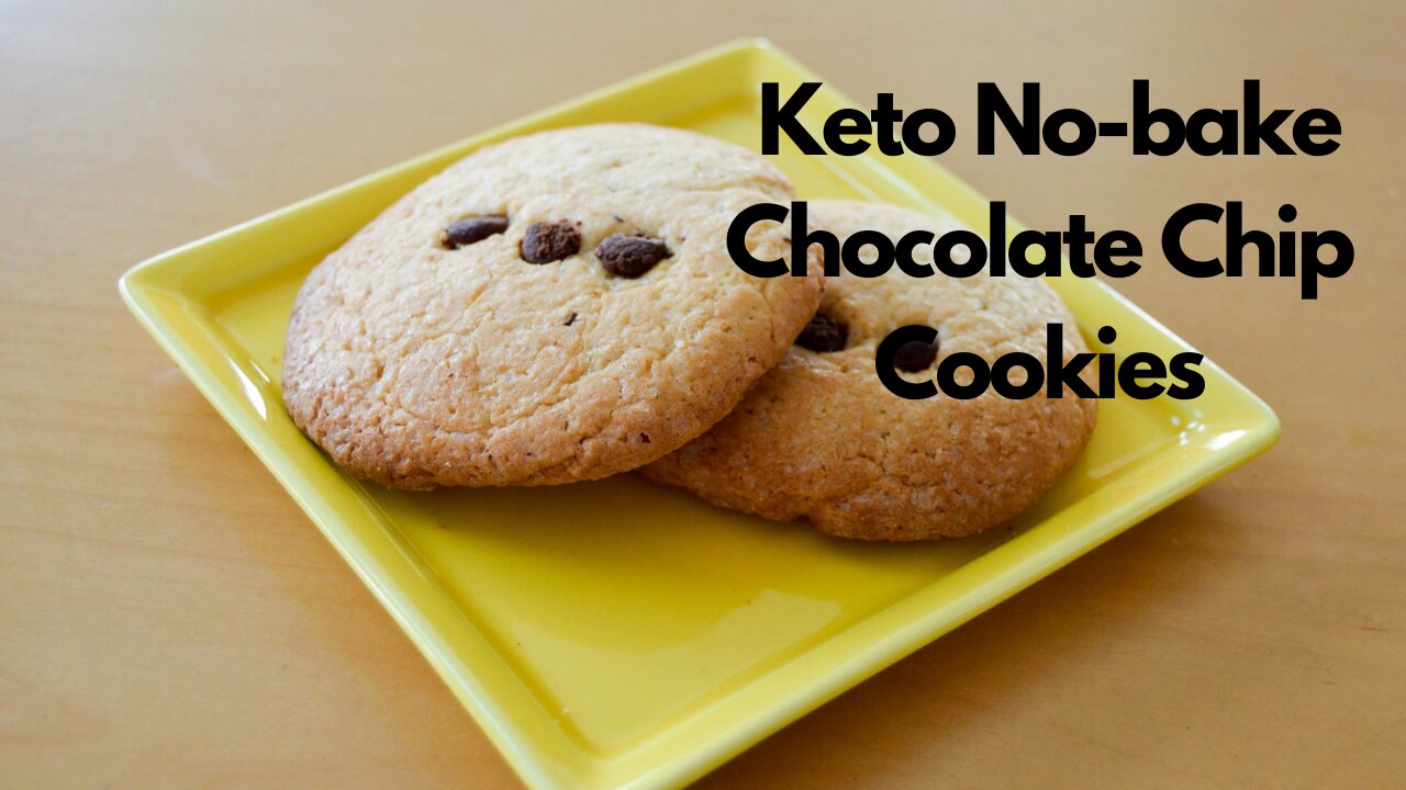 Keto No-bake Chocolate Chip Cookies / Keto Recipe