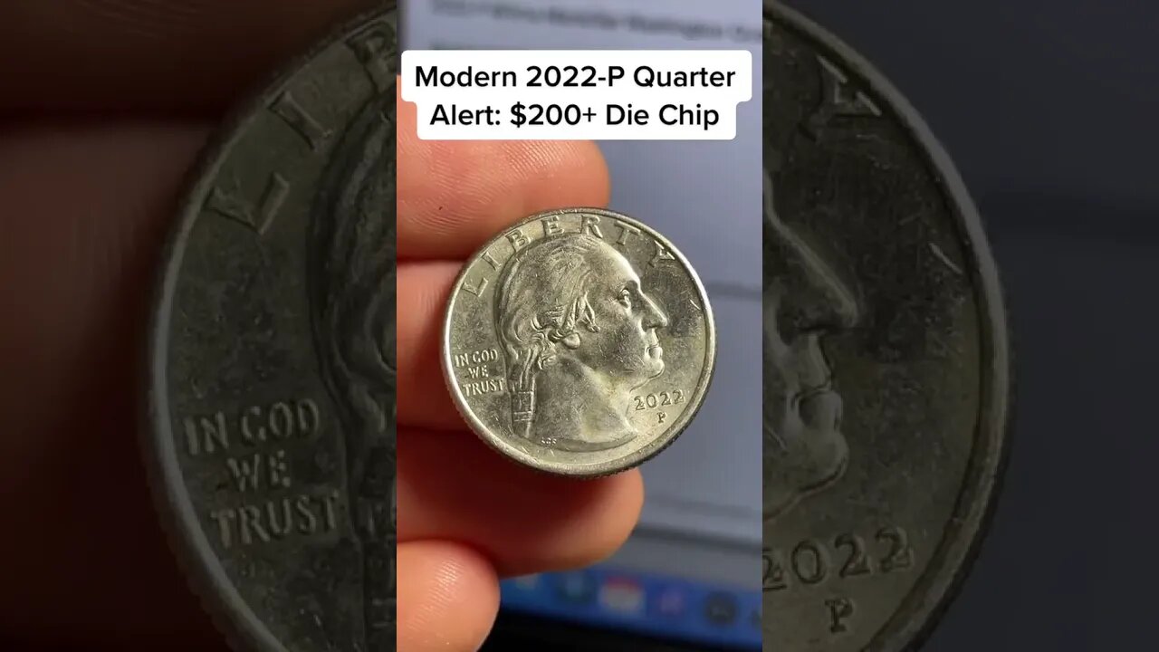 NEW $250+ 2022 QUARTER DIE BREAK ERROR - MODERN ERROR