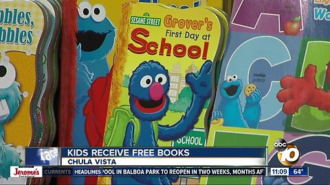 Children receive free books
