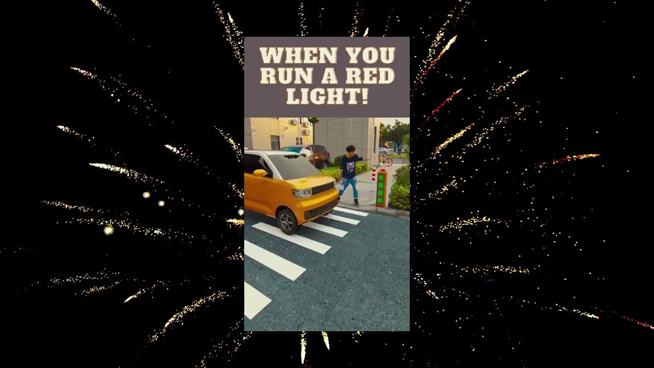 When You Run a Red Light? #Shorts #Viral #Traffic #Cars #CarCrash #CarCrashes