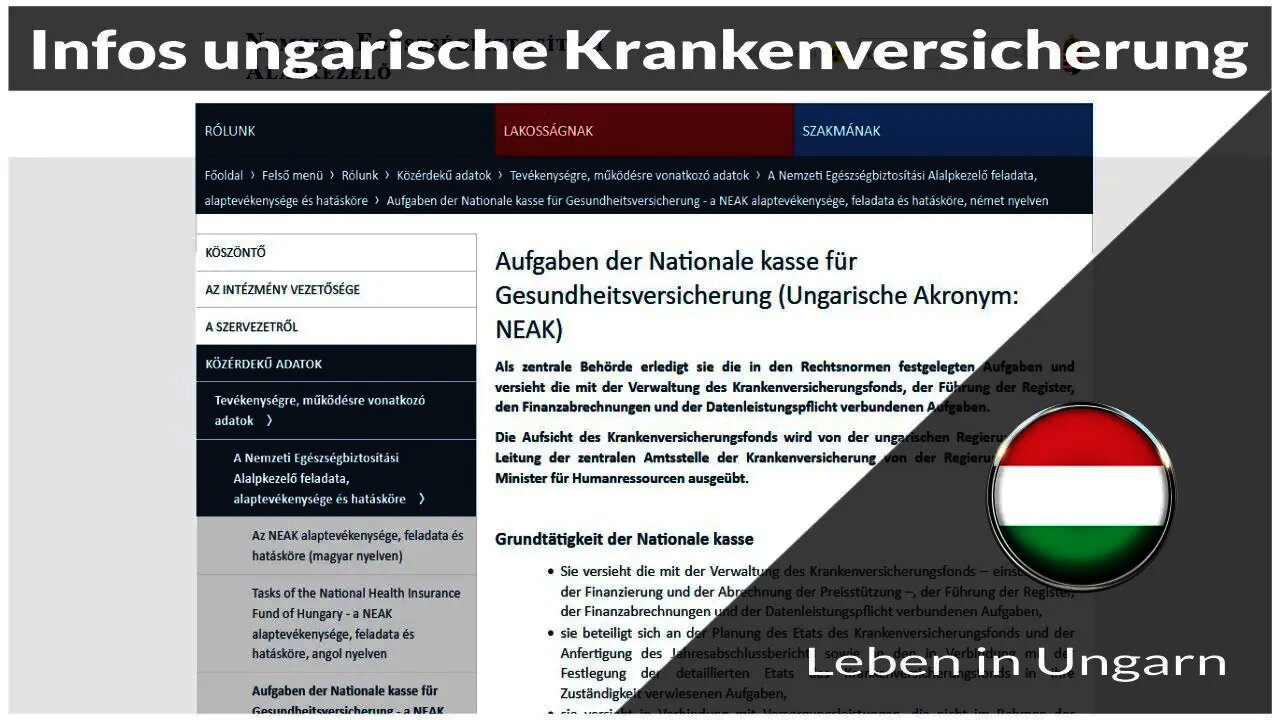 Infos ungarische Krankenversicherung beantragen - Leben in Ungarn