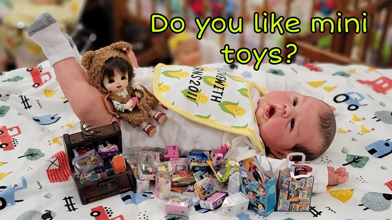 Changing New Chubby Reborn Baby| Opening Mini Brand Toys| nlovewithreborns2011