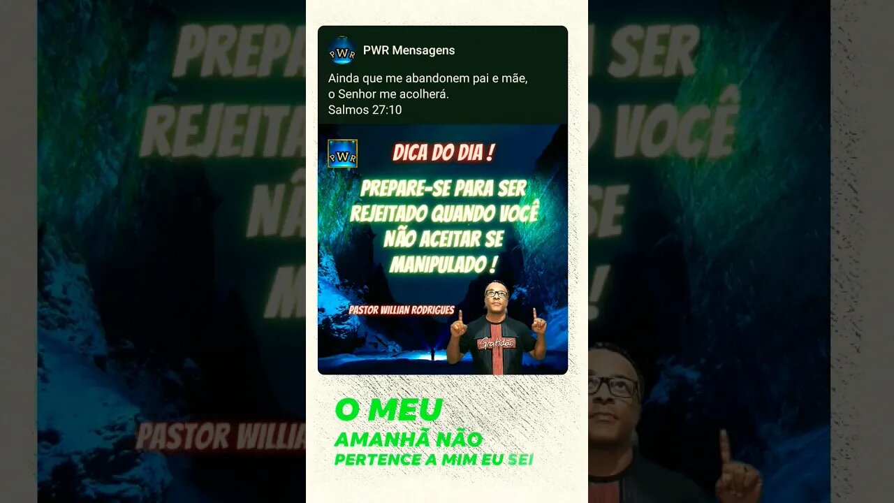 O SEI AMANHÃ PERTENCE A DEUS O TODO PODEROSO #shorts