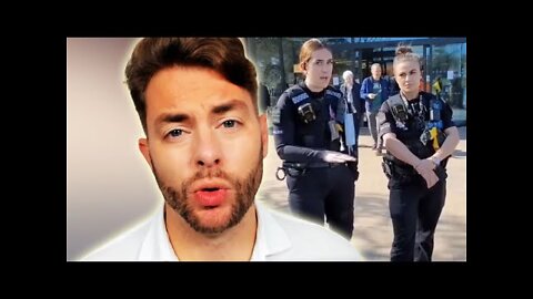 Paul Joseph Watson questioning Essex Police action when arresting people holding the Russian flag