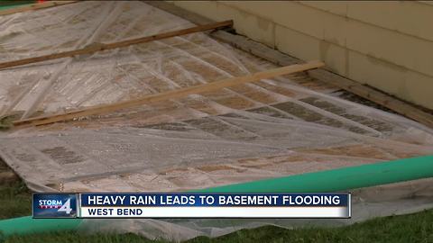 Storm causes basement walls to collapse in West Bend home