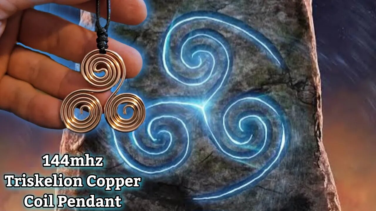 The Creation stages of our 144mhz Triskelion Copper Coil Pendant