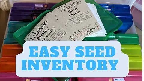 Organizing Your Garden Seeds!