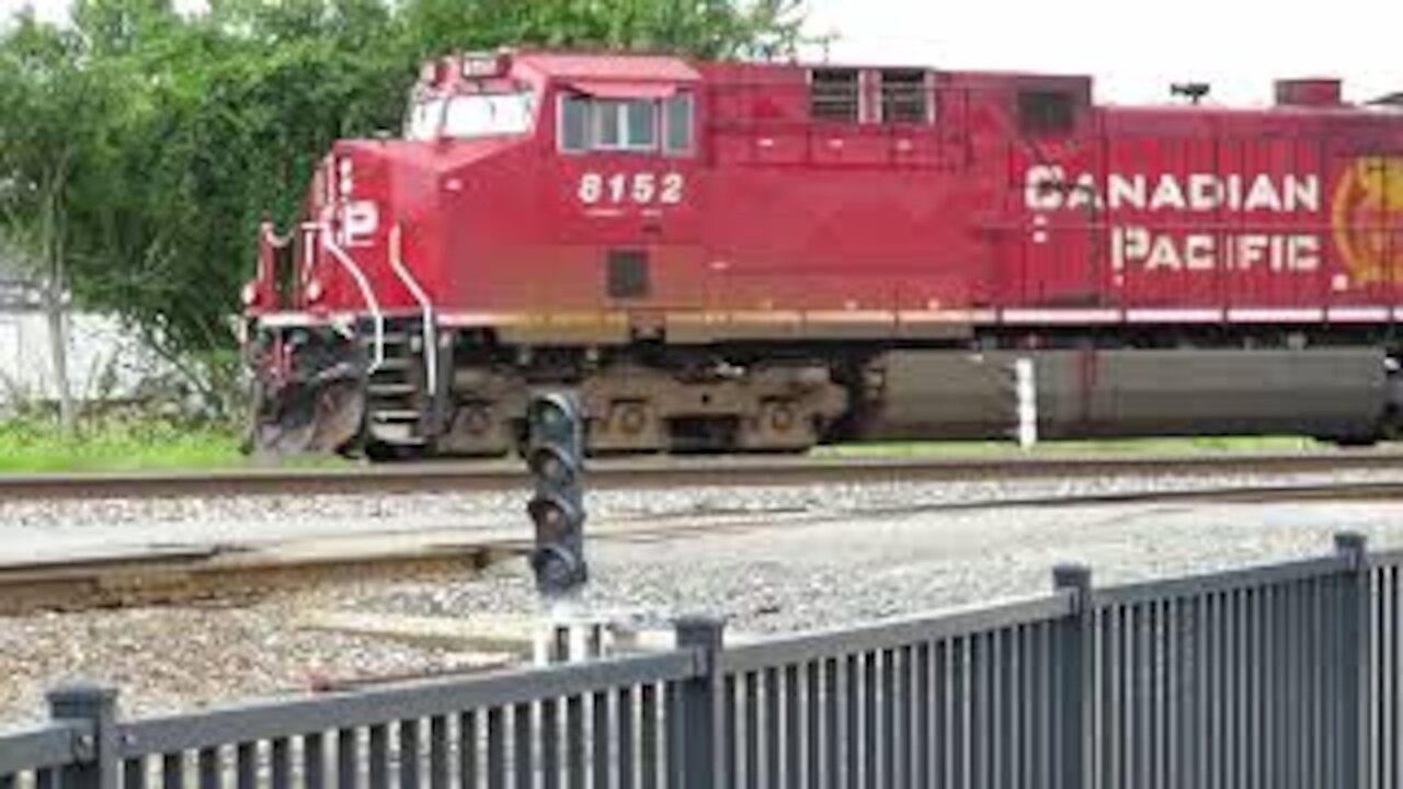 CSX Tanker Train With Canadian Pacific Power from Fostoria, Ohio August 29, 2020