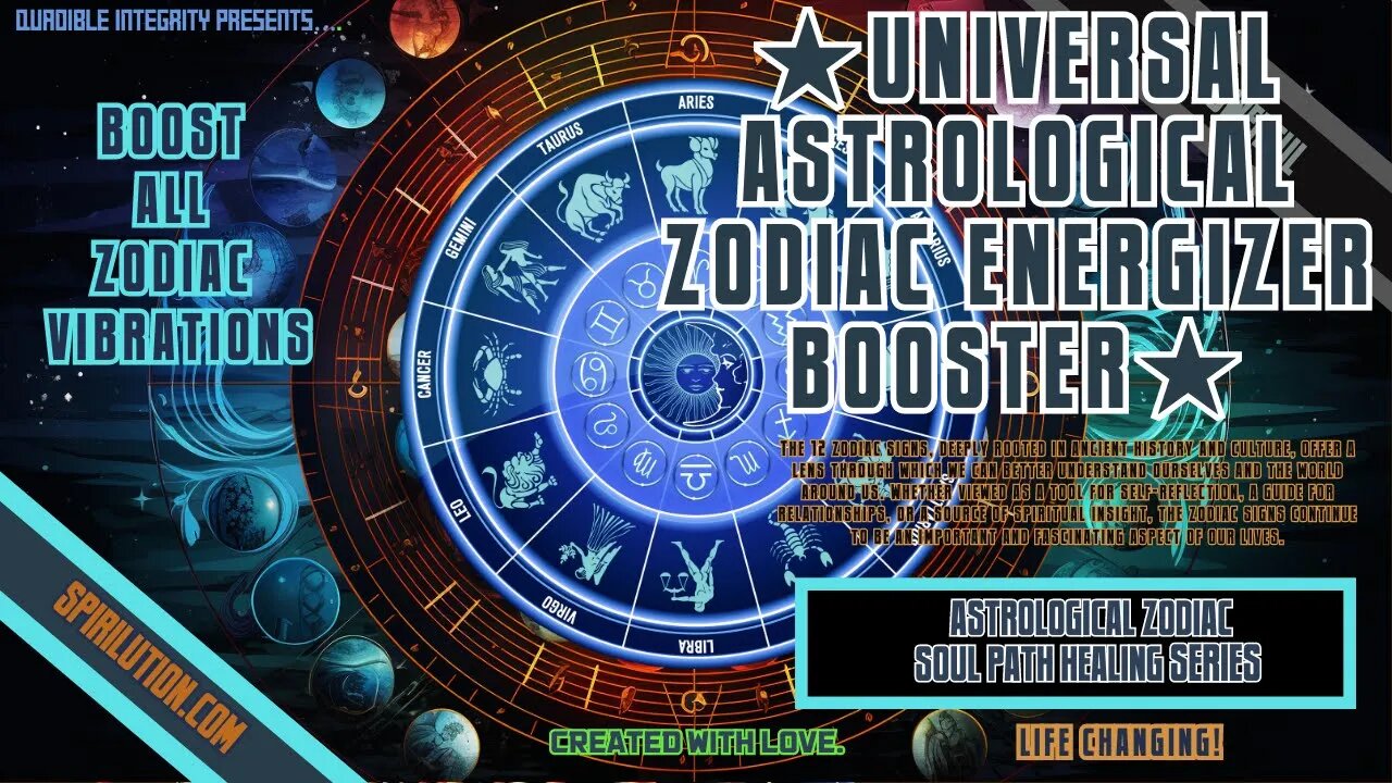 ★Universal Astrological Zodiac Soul Path Energizer and Booster★ (Life Changing!)