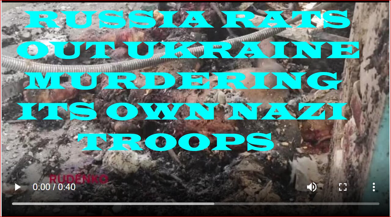 RUSSIA RATS OUT UKRAINE FOR MISSILE STRIKE ON AZOV NAZIS RATTING ON THEM~!