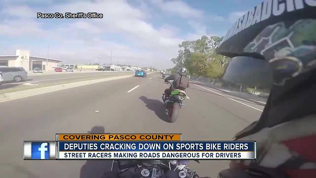 Pasco deputies warn sport bike riders to slow down, threaten to hand out citations