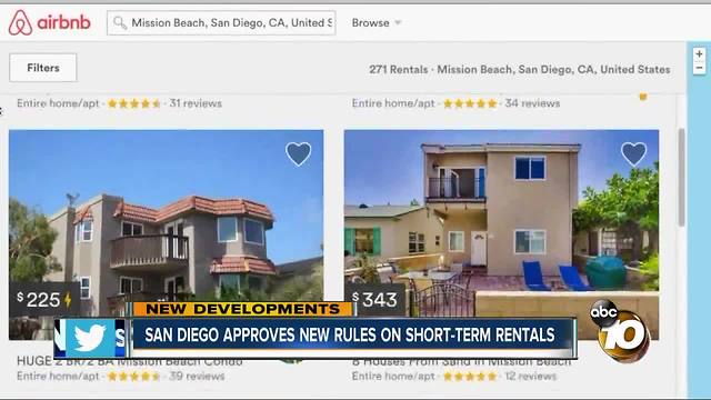 San Diego approves new rules on short-term rentals