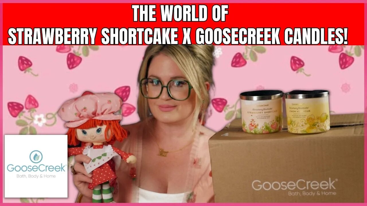 GOOSE CREEK 🍓 New Strawberry Shortcake Retro Candle Collection 🍓 #goosecreek #goosecreekcandle