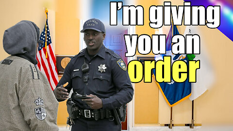 Corrupt Cop GRABS Auditor// I gave you a DIRECT ORDER!!