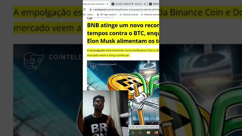 BNB SE TORNA MAIS RESILIENTE QUE O BITCOIN EM SEMANAS