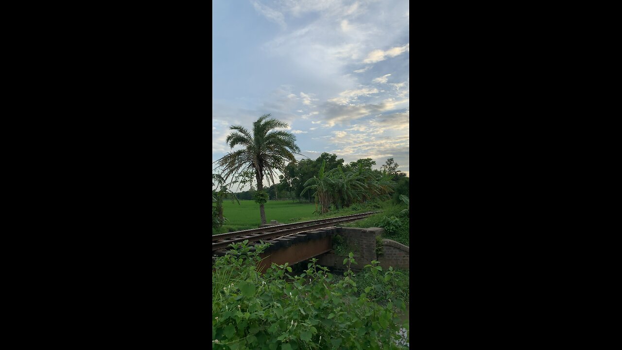 Bd train with beautiful nature.