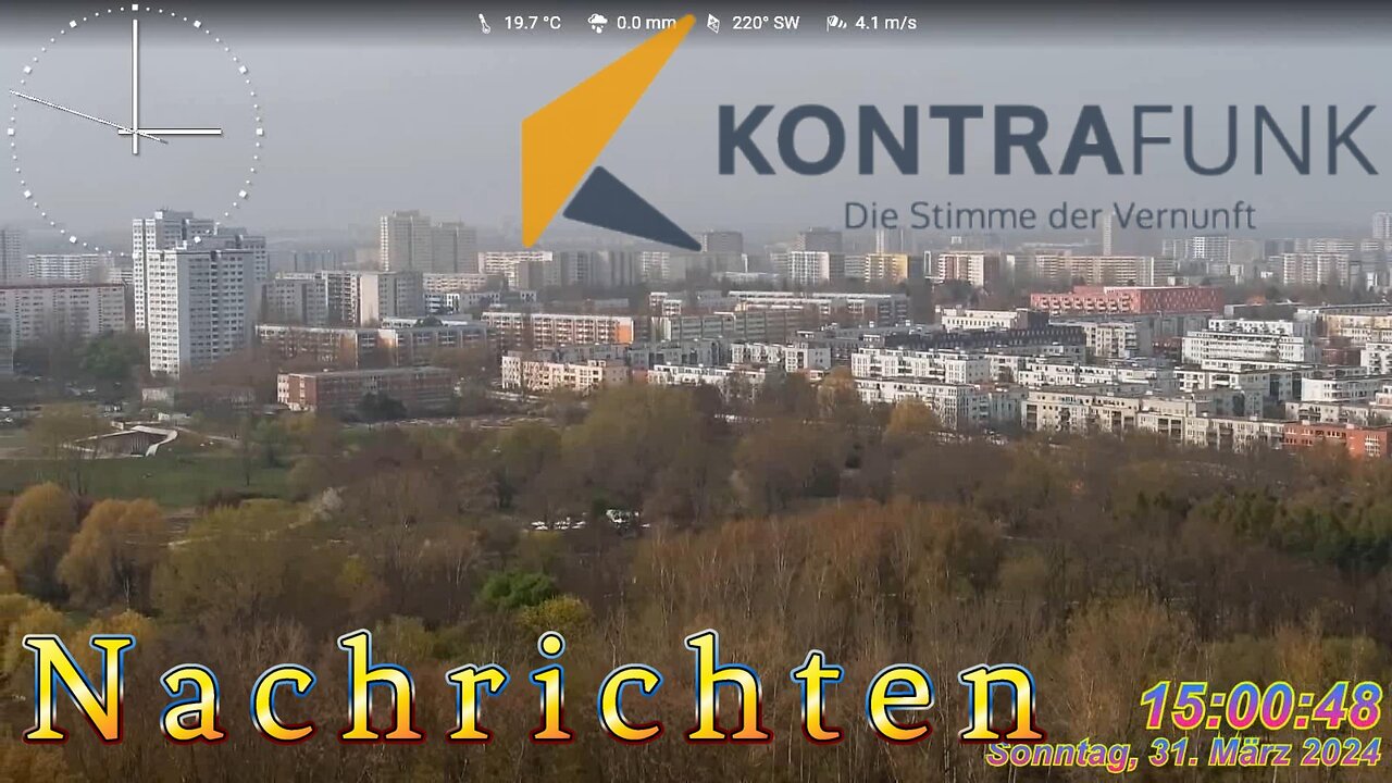 Kontrafunk Nachrichten Radio 31.März 2024 - 15:00 Uhr #news, #FreeAssange, #ampelruecktritt