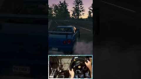 Drifting an R34 Nissan GT-R in The Crew 2 - Part 2 #shorts