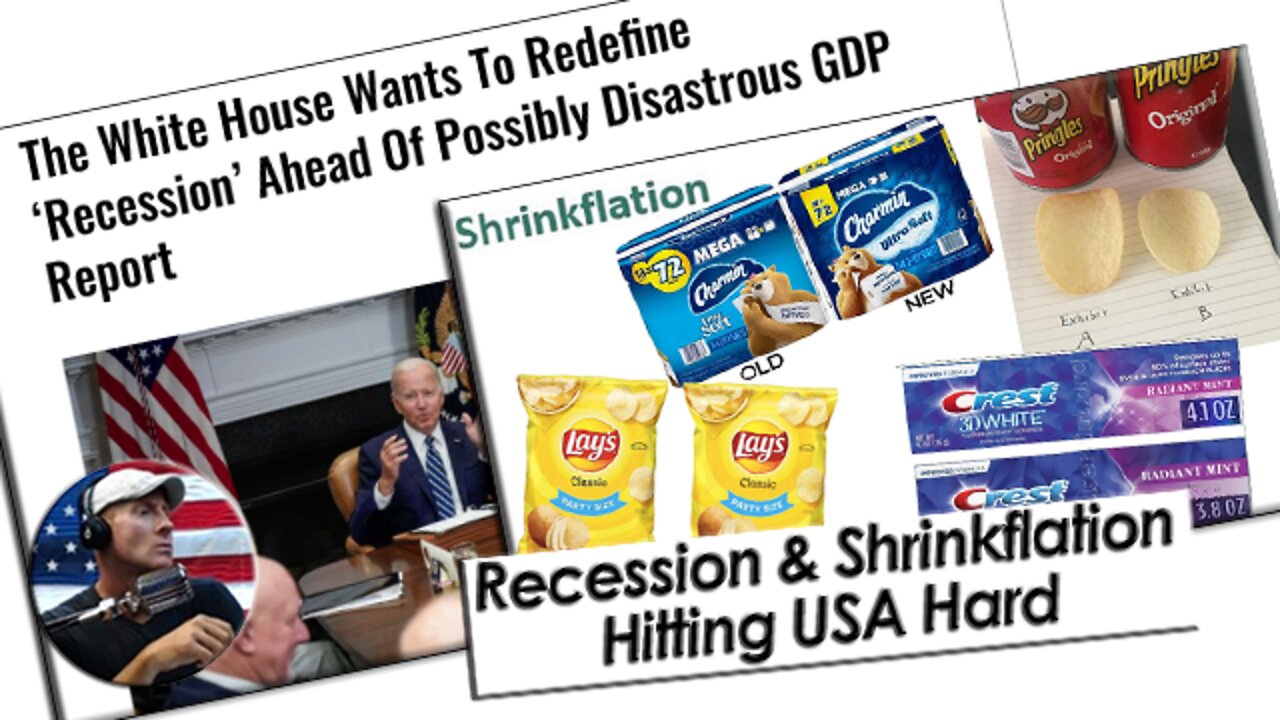 Recession and Shrinkflation Hitting the USA Hard