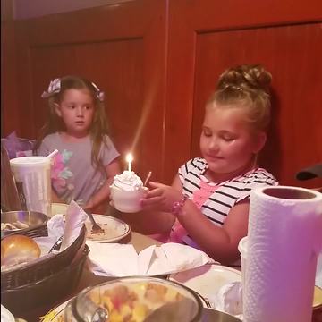 Young Girl Gets Uncomfortable With Everyone Singing Happy Birthday To Her