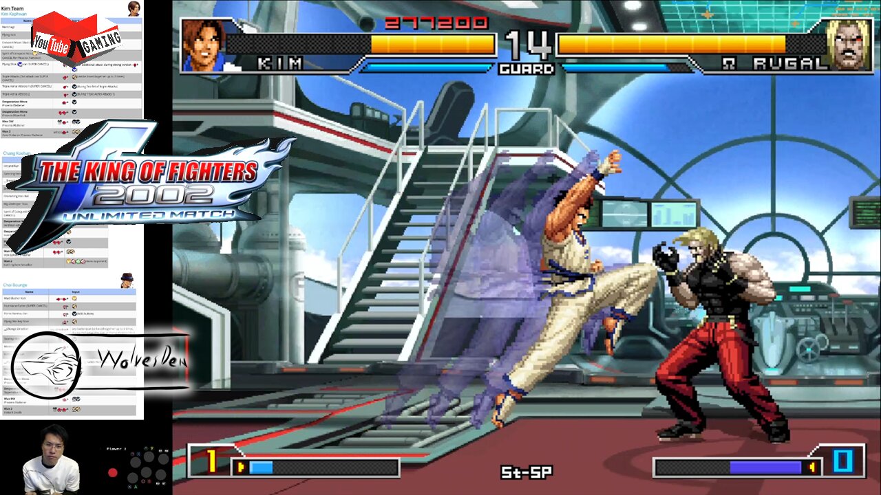 (PC) KOF 2002 Unlimited Match - 15 - Kim Team - Lv 7 ... Got 1st time Rugal Fight!