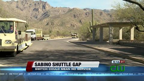 Gap in service possible for Sabino Canyon shuttle