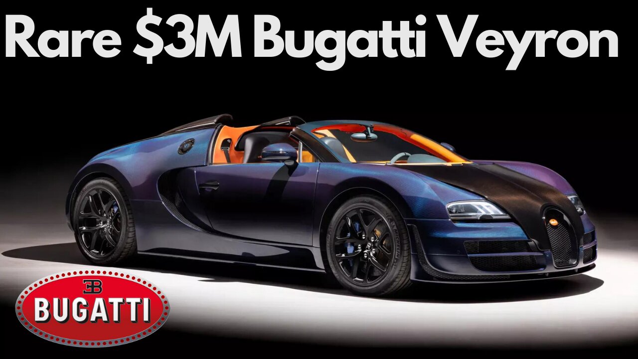 $3 Million All-Carbon Bugatti Veyron Grand Sport Vitesse: Rare Auction Spotlight!