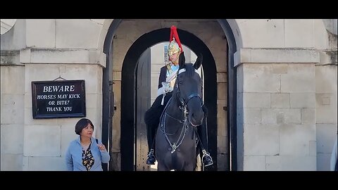 I won't tell you again move #horseguardsparade