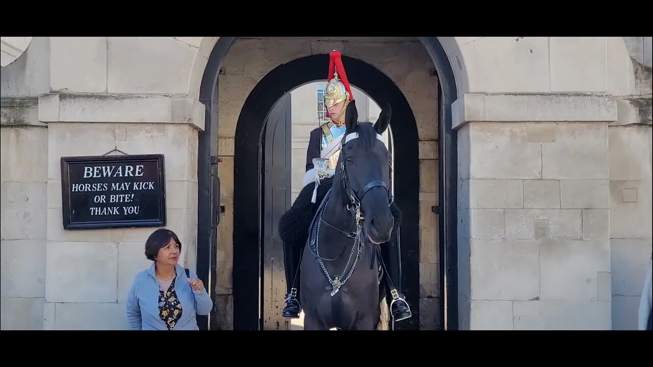 I won't tell you again move #horseguardsparade