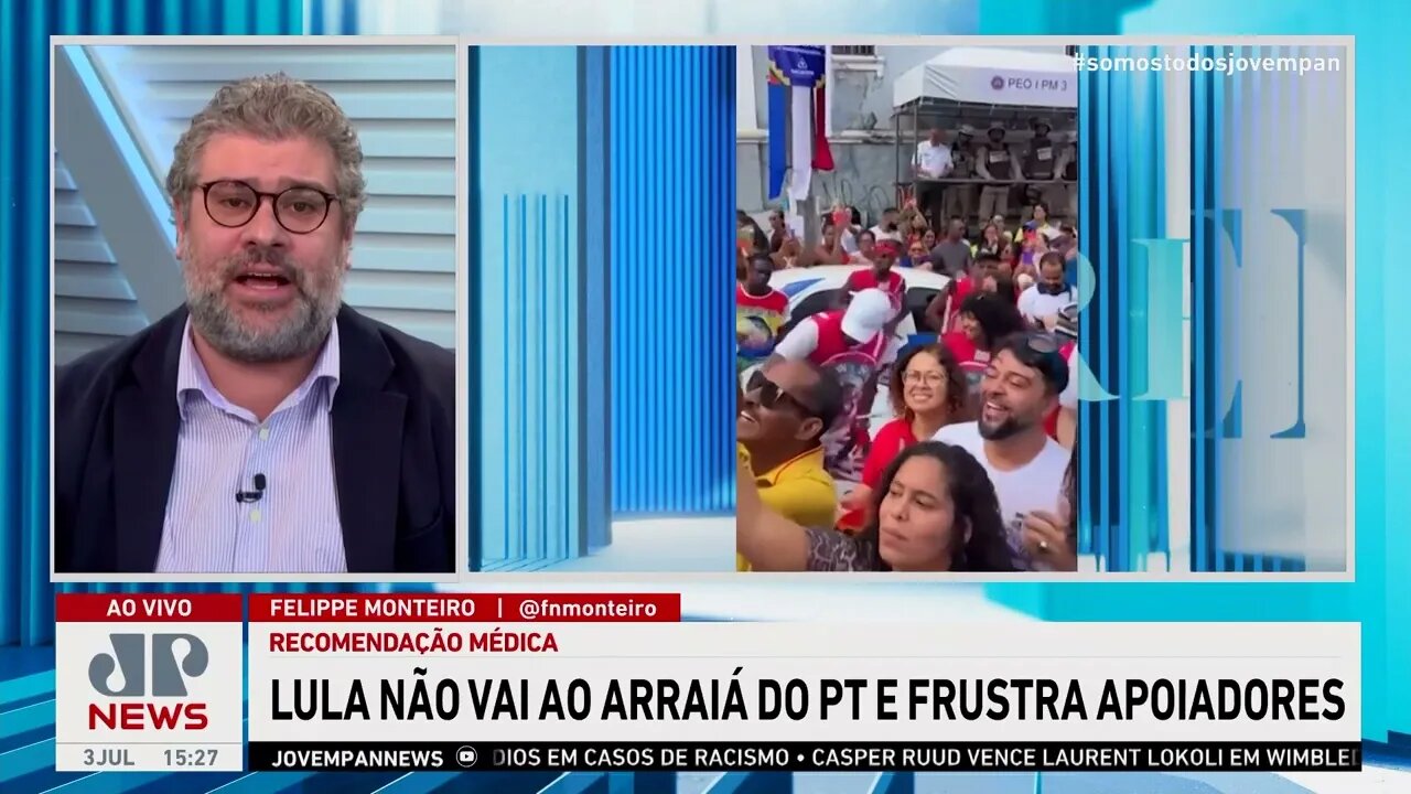 Apoiadores se frustram com ‘Arraiá do PT’ sem Lula; comentaristas opinam | LINHA DE FRENTE